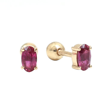 Ruby Mini Oval Cut Piercing