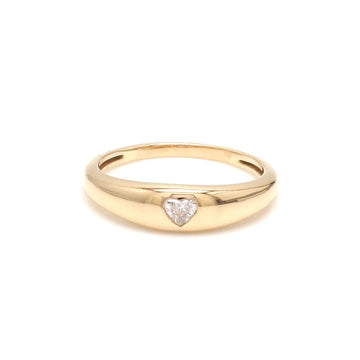 Diamond Heart Mini Chunky Ring