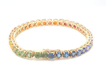 Rainbow Sapphire 4.50MM Bracelet