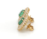 Diamond Emerald Earring