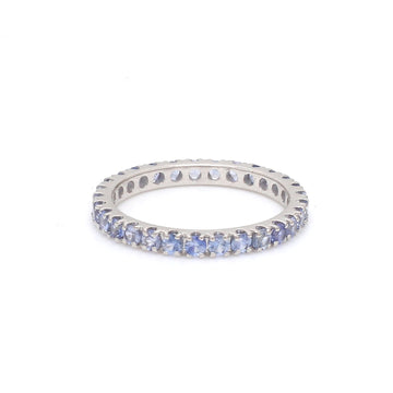 Blue Sapphire Pastel Eternity Ring