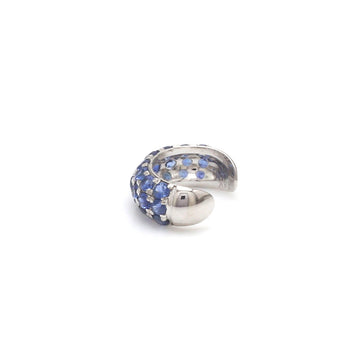 Blue Sapphire Pavé Ear Cuff