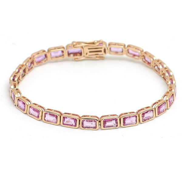Pink Sapphire Bracelet