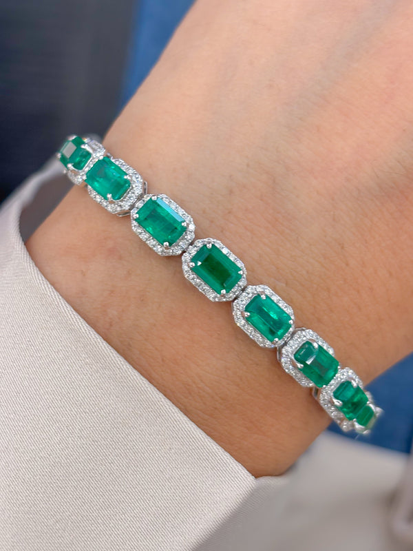 Emerald Diamond Bracelet