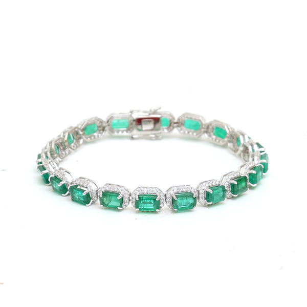 Emerald Diamond Bracelet