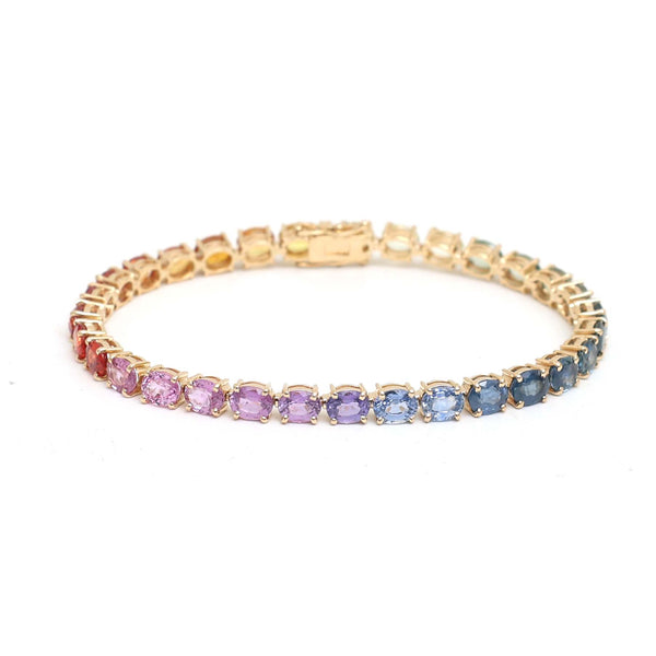 Rainbow Sapphire Bracelet