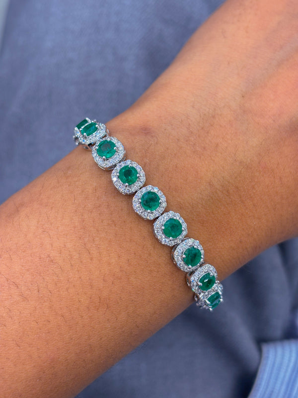 Emerald Diamond Bracelet