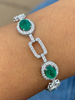 Emerald Diamond Bracelet