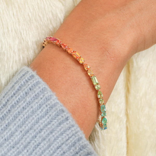Rainbow Gemstone Bracelet