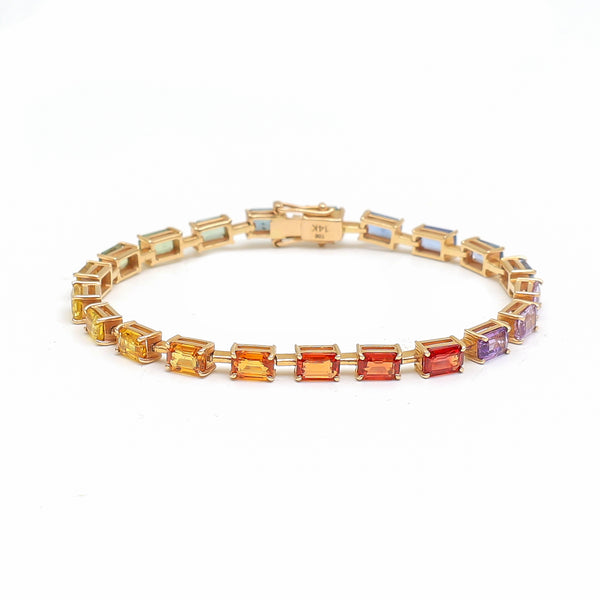 Rainbow Sapphire Bracelet