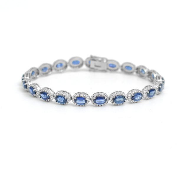 Blue Sapphire Diamond Bracelet