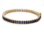 Blue Sapphire Oval Bracelet