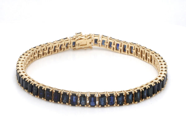Blue Sapphire Oval Bracelet
