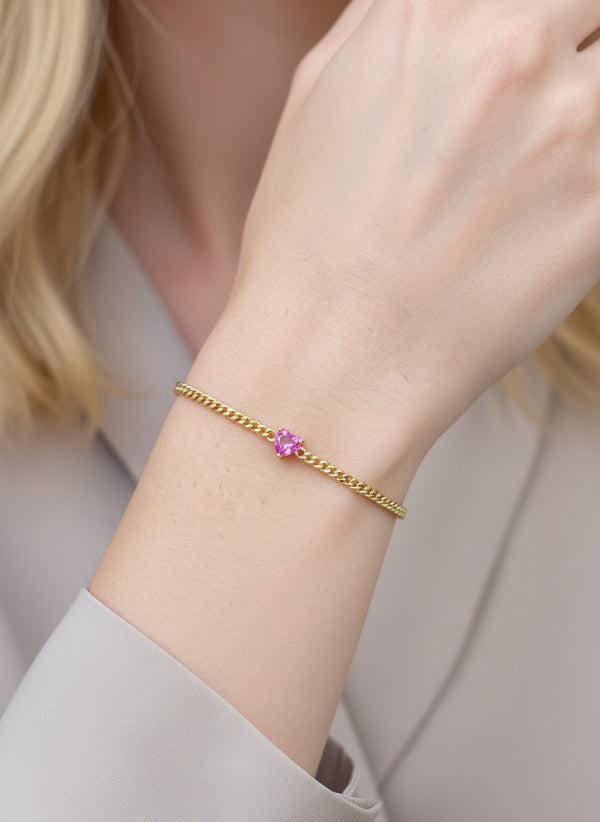 Pink Sapphire Bracelet