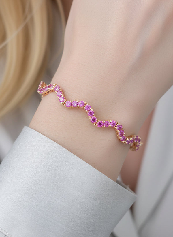 Pink Sapphire Bracelet