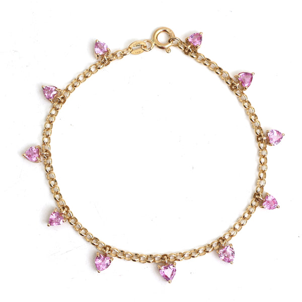 Pink Sapphire Bracelet