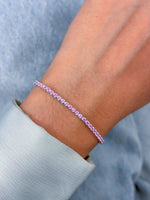 Pink Sapphire Diamond Bracelet