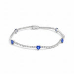 Blue Sapphire Diamond Bracelet
