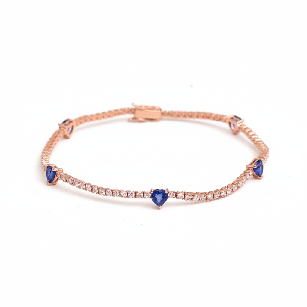 Blue Sapphire Diamond Bracelet