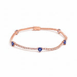 Blue Sapphire Diamond Bracelet