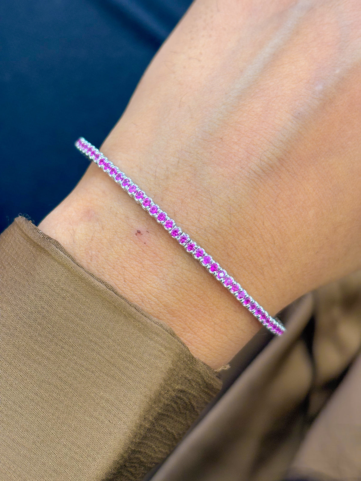 Pink Sapphire Bracelet