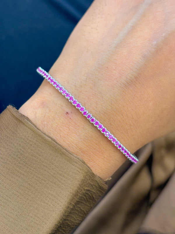 Pink Sapphire Bracelet