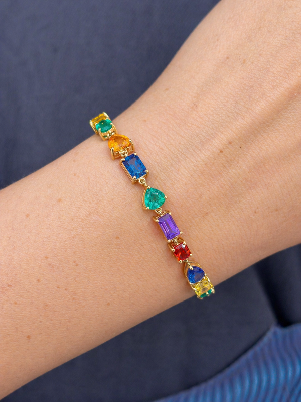 Rainbow Gemstone Bracelet