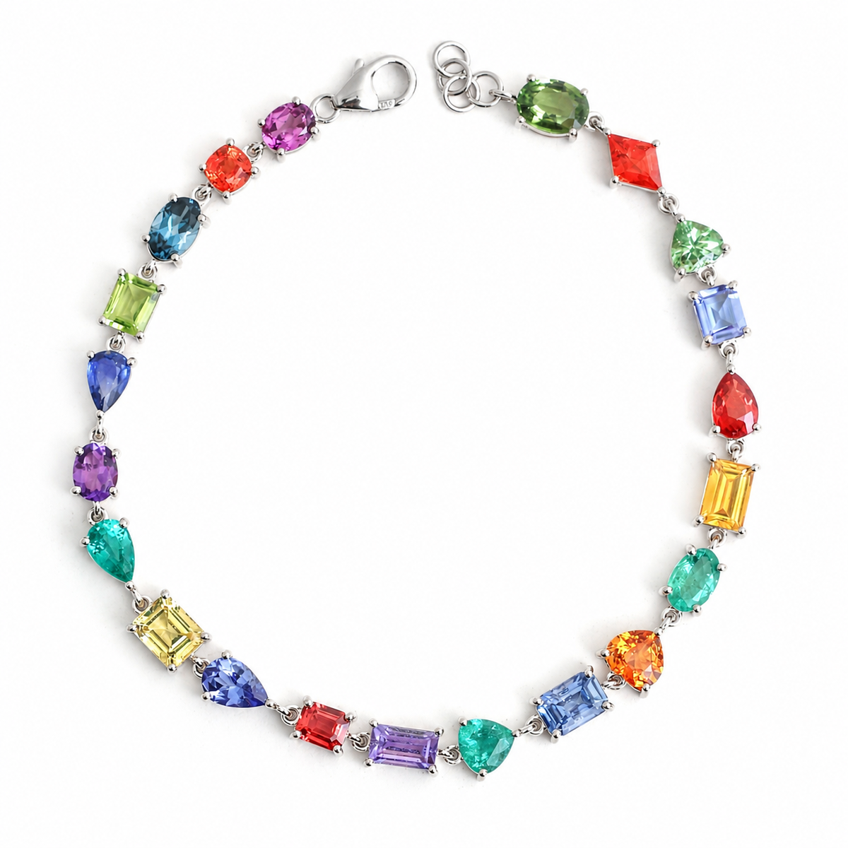 Rainbow Gemstone Bracelet