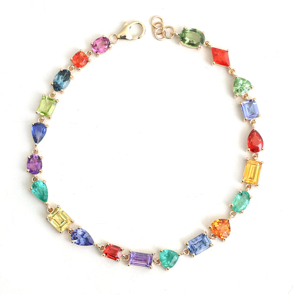Rainbow Gemstone Bracelet