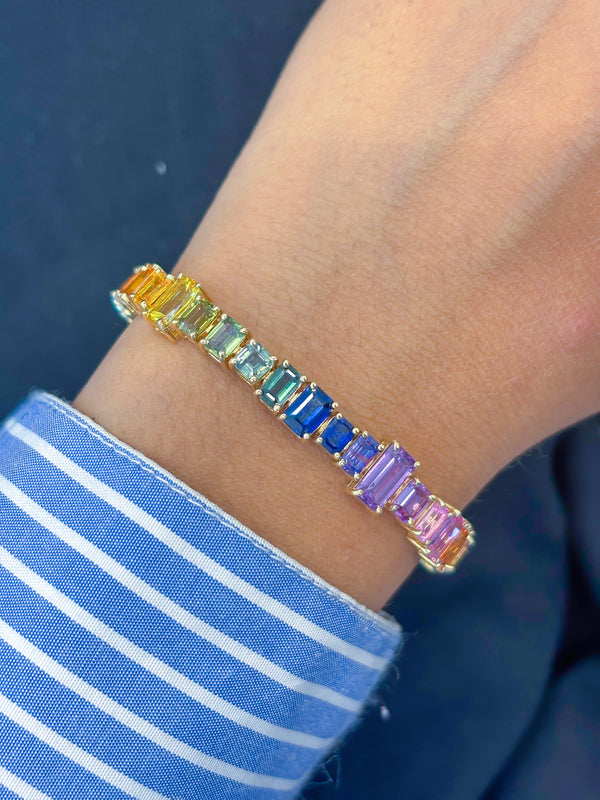Rainbow Gemstone Bracelet