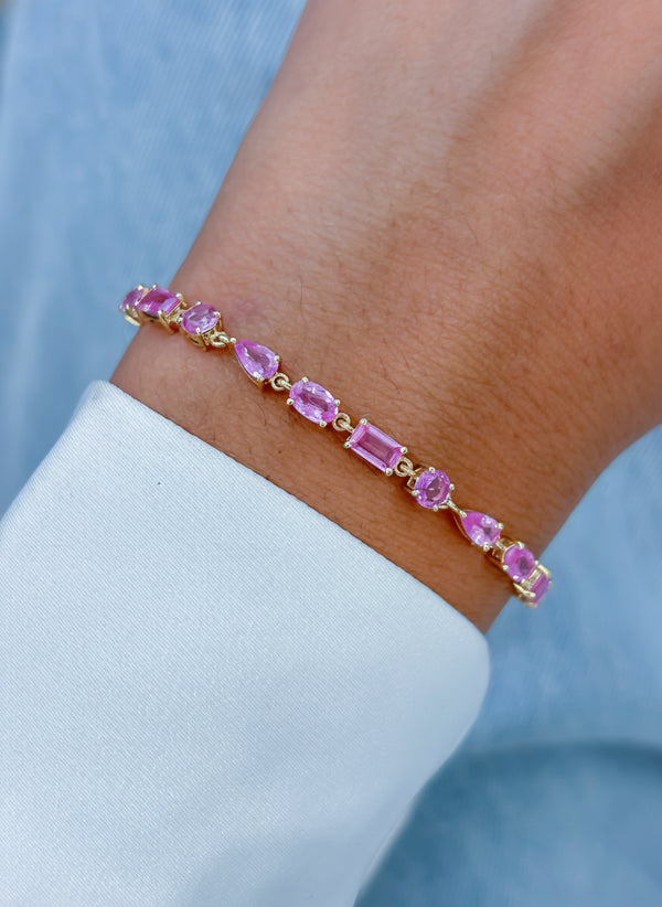 Pink Sapphire Bracelet