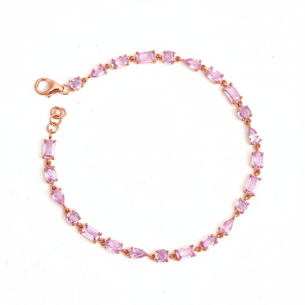 Pink Sapphire Bracelet