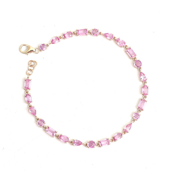 Pink Sapphire Bracelet