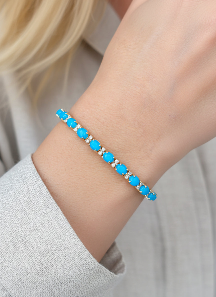 Turquoise Diamond Bracelet