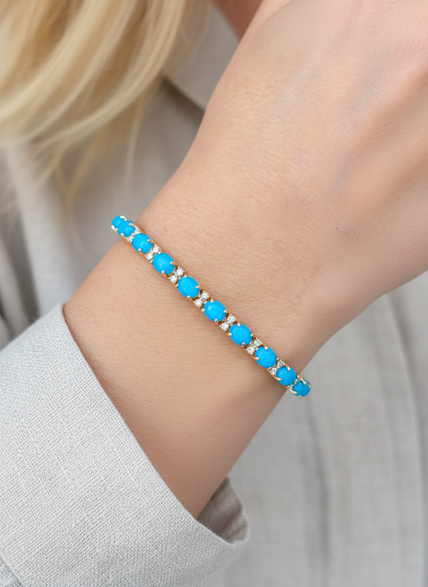 Turquoise Diamond Bracelet