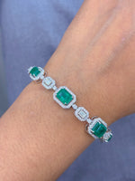 Emerald Diamond Bracelet