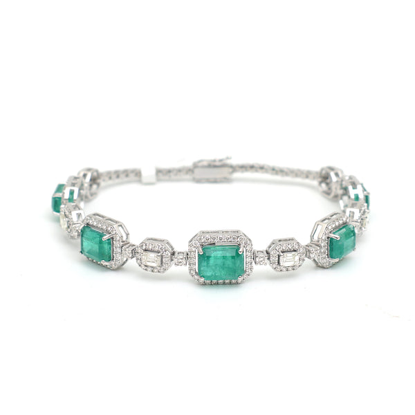 Emerald Diamond Bracelet