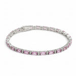 Pink Sapphire Diamond Bracelet