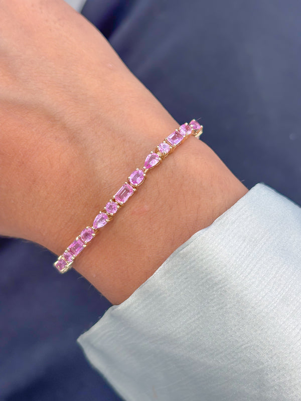 Pink Sapphire Bracelet