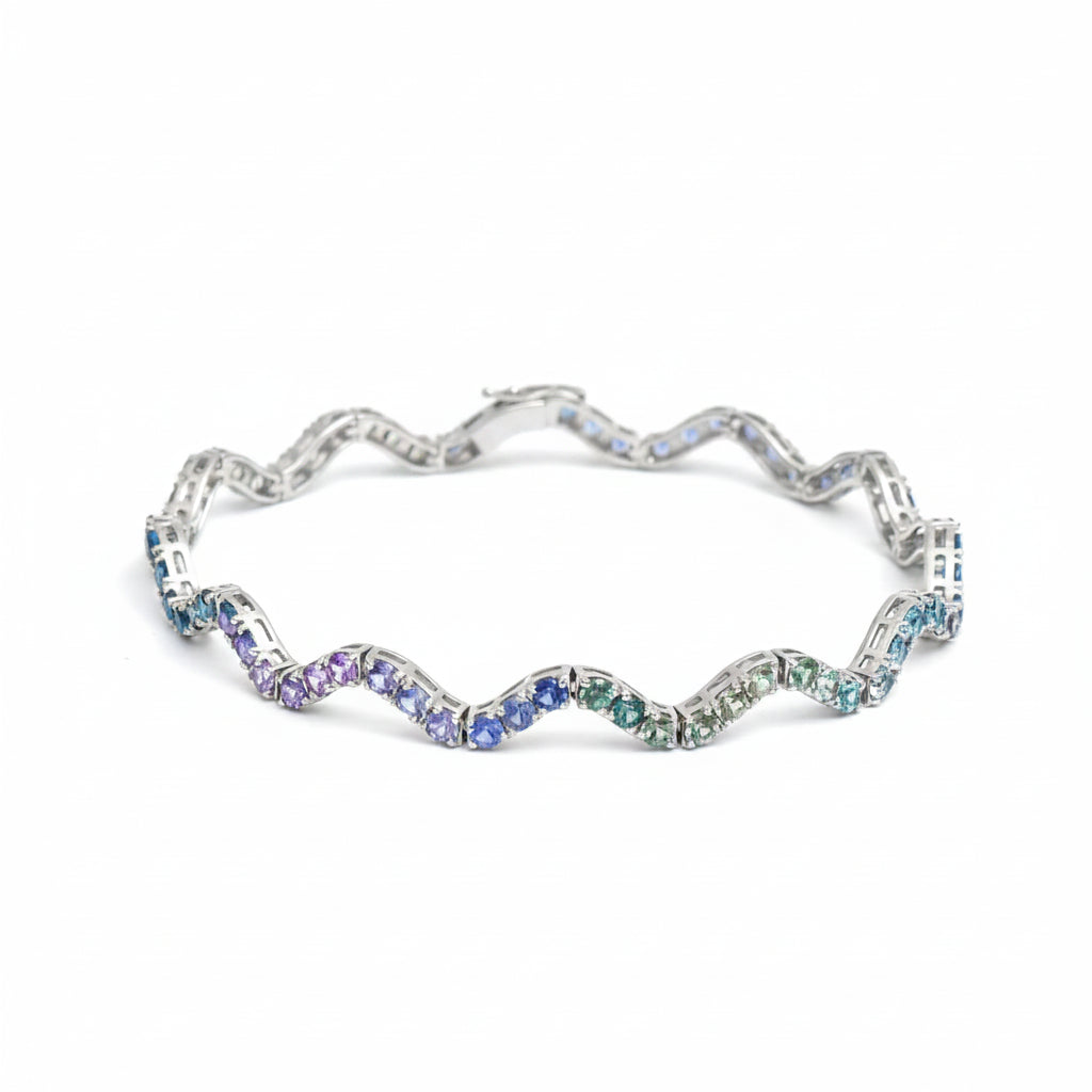 Rainbow Sapphire Bracelet