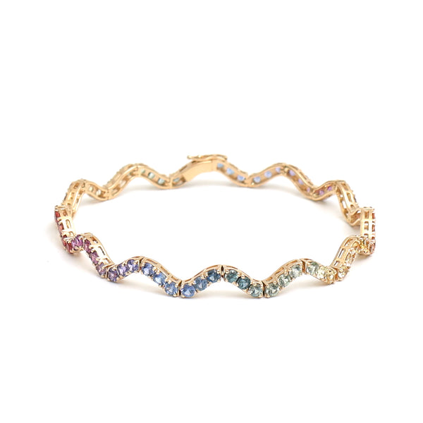 Rainbow Sapphire Bracelet