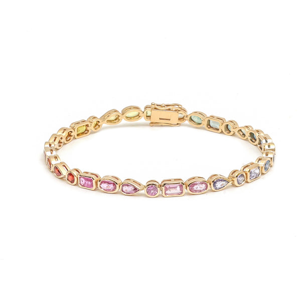 Rainbow Sapphire Bracelet
