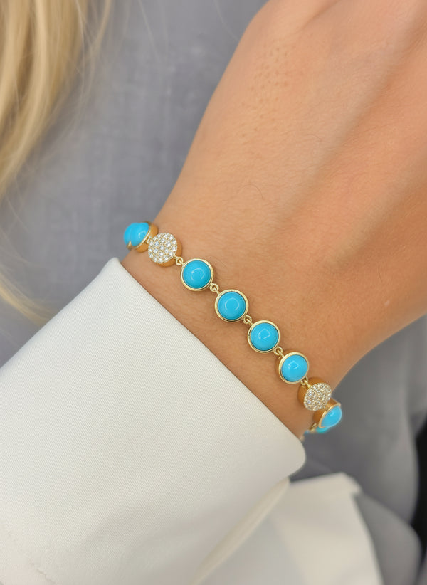 Turquoise Diamond Bracelet