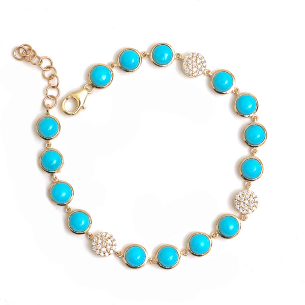 Turquoise Diamond Bracelet