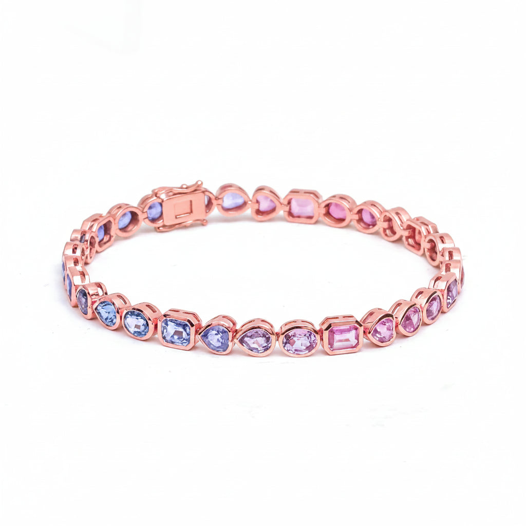 Rainbow Sapphire Bracelet