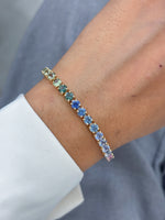 Rainbow Sapphire Bracelet