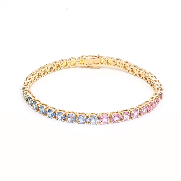 Rainbow Sapphire Bracelet