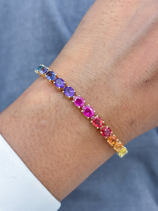 Rainbow Gemstone Bracelet