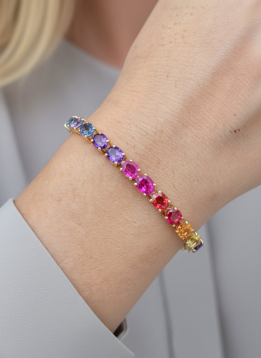 Rainbow Gemstone Bracelet