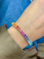 Rainbow Sapphire Bracelet